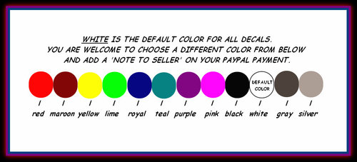 Color Options white, black, silver, dark gray, pink, yellow, lime green, gold