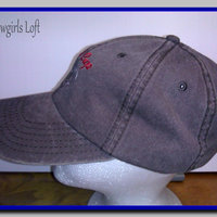 Embroidered Brown Cap BULL CAP w Bull Head side