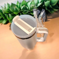 Why Ride - Can't Slide saying White 40oz Tumbler - Free Shipping