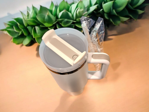 Why Ride - Can't Slide saying White 40oz Tumbler - Free Shipping